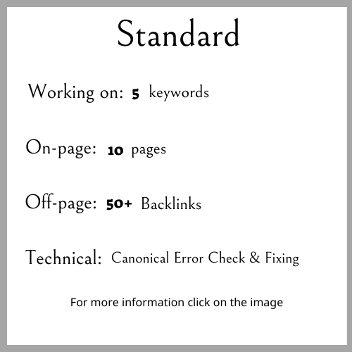 B- Standard monthly  package